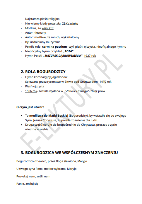 Podgląd Bogurodzica